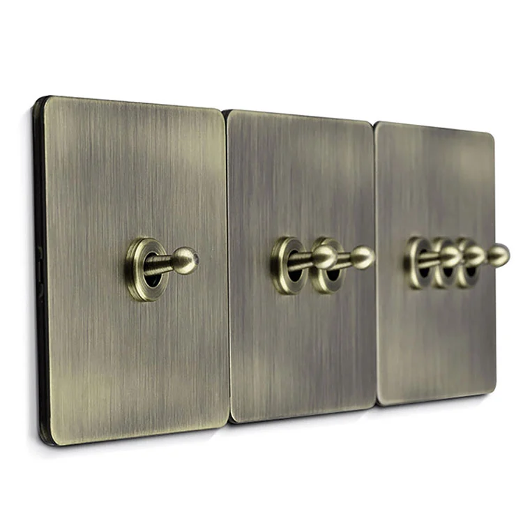 Warum werden Gold-Metall-Kupfer-Retro-Wandschalter und Messing-Kippschalter zu einer beliebten Wahl für luxuriöse Innenarchitektur?